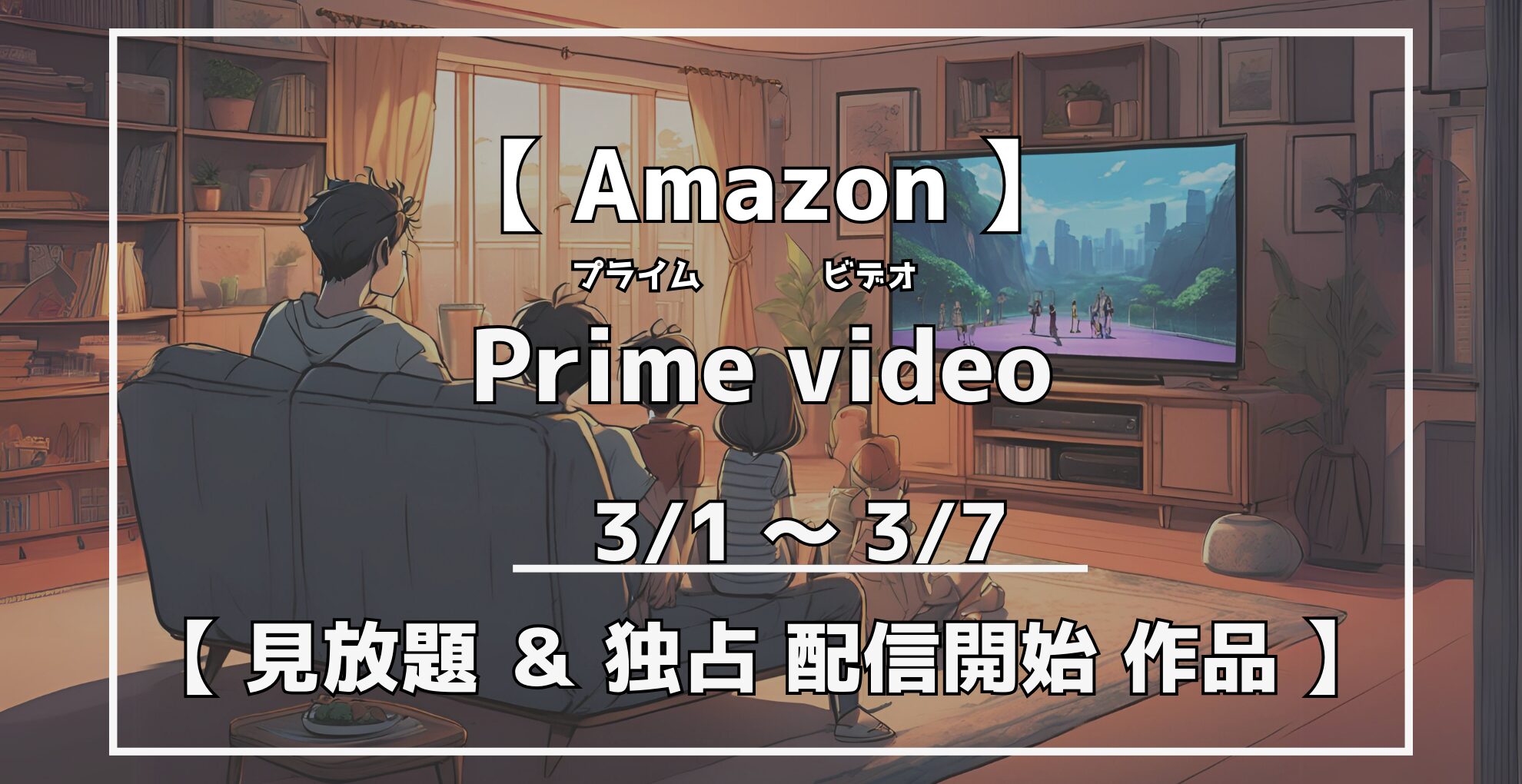 プライムビデオ　見放題＆独占配信開始作品